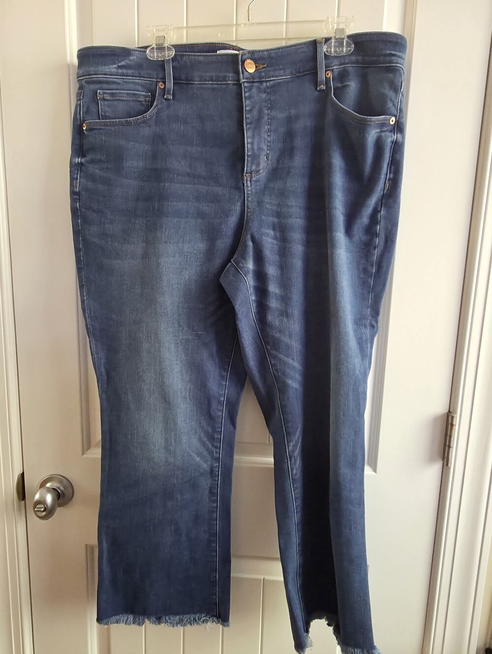 LOFT Plus Size High Waist Crop Jeans Sz 18